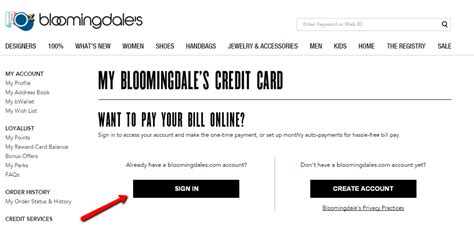 bloomingdale's make a payment.